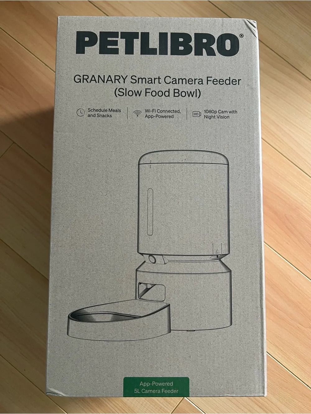 Granary Smart Camera Feeder - black